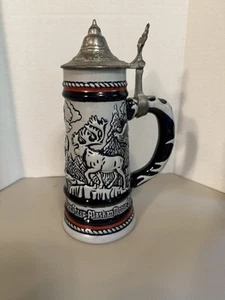 Vintage 1976 Avon Beer Stein - Alaskan Wildlife (Made in Brazil) - Bild 1 von 10