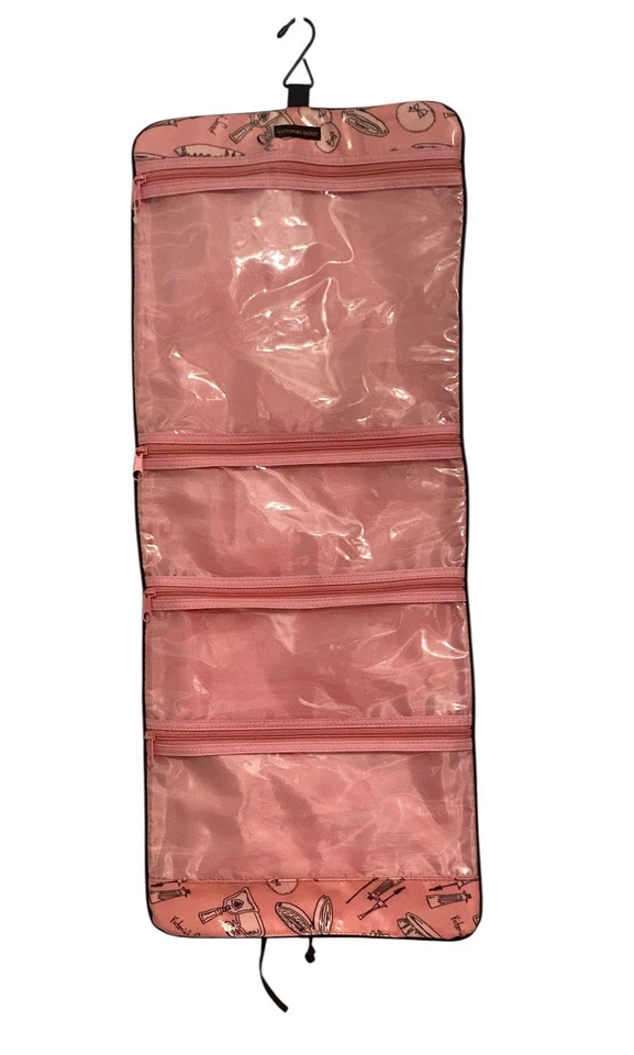 Victoria's Secret туалетных принадлежностей сумка вися косметики чехол путешествий рулон ретро косметика - Изображение 1 из 4