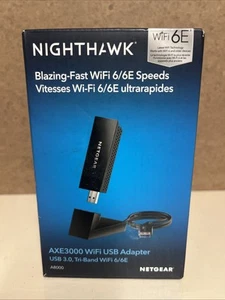 Netgear Blazing Fast WiFi 6/6E A8000-100PAS Nighthawk AXE3000 Tri-Band Adapter - Photo 1/6