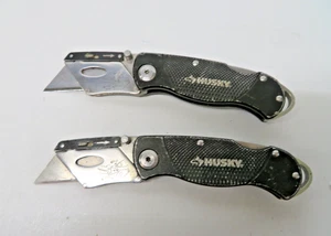 Lote de 2 cuchillos utilitarios plegables Husky * - Imagen 1 de 4
