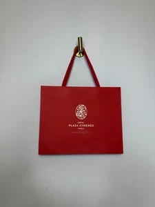 Hotel Plaza Athenee Paris Dorchester Collection rote dicke Geschenktüte - Bild 1 von 4