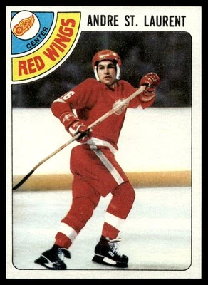 1978-79 Topps #32 Andre St. Laurent Detroit Red Wings EX-EXMINT - Image 1 of 2