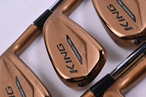 Cobra King Forged Tec Copper Irons / 5-PW / X-Flex KBS $-Taper 130 Shafts - Picture 1 of 7