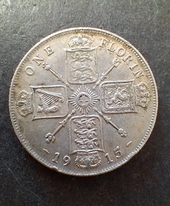 GEORGE V silver florin, 1915 - Picture 1 of 2