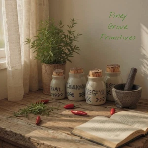 4 Beaumont Brothers Spice Jars Homestead Kitchen Jars 1990's - Picture 1 of 2