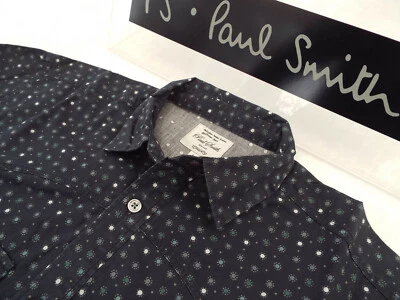 PAUL SMITH Mens Shirt 🌍 Size S (CHEST 40") 🌎 RRP £95+📮 RED EAR SPOTS CIRCLES - image 1 of 4