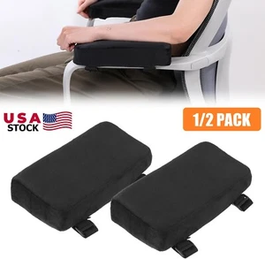 4× Thick Memory Foam Chair Armrest Pads Office Chair Arm Elbow Rest Covers USA - Picture 1 of 14