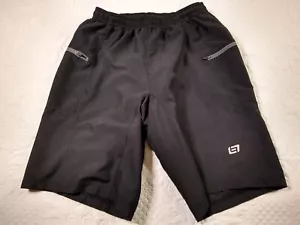 Bellwether Padded Cycling Shorts Men's M Black Leg Grippers Mesh Lined VTG - Picture 1 of 10