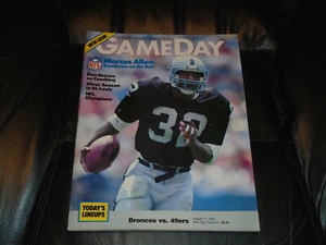 1984 49ERS AT BRONCOS NFL FOOTBALL PROGRAM  - Picture 1 of 2