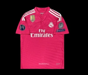 Ronaldo #7 Real Madrid Champions League 2014/2015 Short Sleeve Jersey Away Pink - Picture 1 of 5
