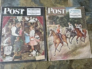 1948 Saturday Evening Post April 3 1948 And  July 10  1948  April Fools Day - Picture 1 of 5