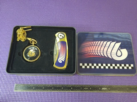 Mark Martin Commerative Knife And Pocketwatch Cover