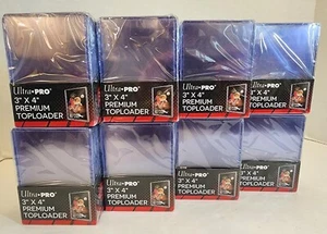Ultra Pro 3 x 4 Ultra Clear Premium Toploaders - 8 Packs of 25 (200 total) - Picture 1 of 8