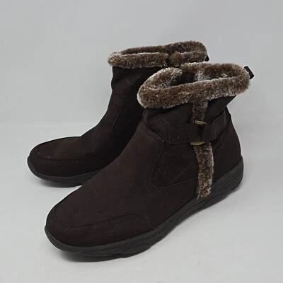 Botas de inverno Easy Spirit marrom pele sintética Sevalor tamanho 11 - Imagem 1 de 4