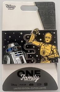 Disney One Family Pin - Star Wars R2D2 and C-3PO - Limited Edition 1 of 1500
