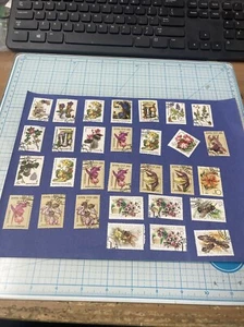 30 Vtg MNH USSR Stamps, 1980-1991- Flowers/Plants/Mushrooms/Bees. Nice Mixed Lot - Picture 1 of 14