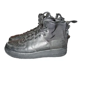 Nike SF Air Force 1 Mid Triple Black size 10 17753 005 military style sneakers - Picture 1 of 11