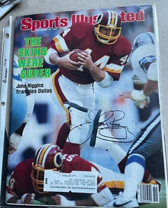12/19/1983 Sports Illustrated John Riggins Washington Redskins -Signed - Picture 1 of 4