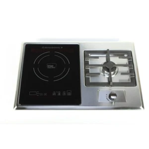 True Induction TI-1+1B 25 in. Single Element Black Induction Glass-Ceramic+1 Gas - Picture 1 of 2