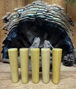 5- Osage Orange Turkey Call Striker Tops Drilled for 5/16" Dowels - Picture 1 of 1