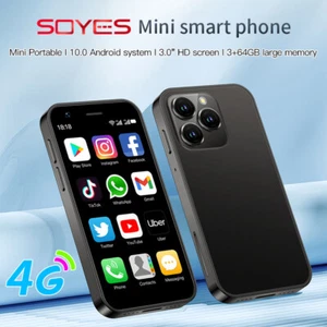 SOYES XS16 Mini 4G LTE Android 10 Smartphone Dual SIM Camera 3" Small Cell Phone - Picture 1 of 21