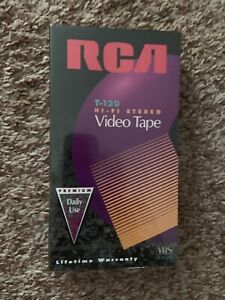 New RCA T-120  VHS Blank Video Cassette Tape 6 Hour