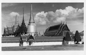 Postcard Bangkok Wat Po Temple of the Fig Tree c. 1951 - Foto 1 di 2