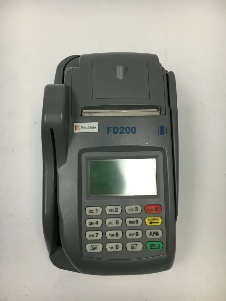 First Data FD-200 Credit Card Terminal  - Image 1 of 4