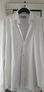 size16 pit2pit 23" - 1 LIKE NO OTHER - Mens White Cotton Shirt NWOT 'Seconds' - Picture 1 of 5