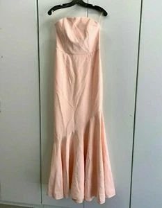 NEU! TOPSHOP 35M19LBLS trägerloses Krepp Fischschwanzkleid Kleid, 10 - Rouge - Bild 1 von 10