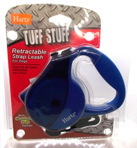 HARTZ TUFF STUFF blue RETRACTABLE 10 FT STRAP LEASH FOR DOGS UP TO 30 LBS - Picture 1 of 1