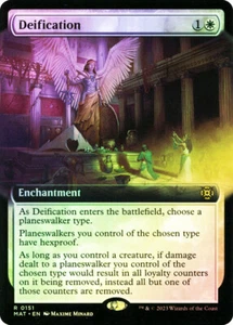 Arte extendido Magic The Gathering Foil Deificación - March of the Machine: The Aftermath #151 - Imagen 1 de 1