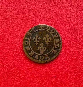 Belle monnaie double tournois Henri III à définir. Etat TB-/TB - Picture 1 of 2