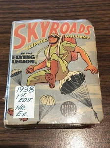 1938 Skyroads Clipper Williams Flying Legion 1st Ed Whitman Little Book #1439 - Picture 1 of 3