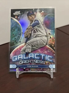 2024 TOPPS CHROME COSMIC GALACTIC GREATNESS REFRACTOR TOM SEAVER SP CARD - Picture 1 of 2
