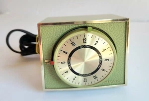 Avocado Westclox Electric Timer 24 Hour S27A Working USA Made Gold Dial/Trim Vtg - Photo 1/6