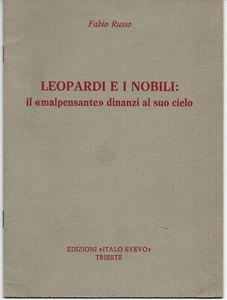 mx06 -1980 LEOPARDI E I NOBILI: il malpensante dinanzi il suo cielo- di F.Russo - Imagen 1 de 1