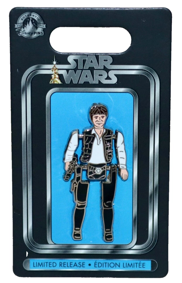 Disney Parks Star Wars Han Solo Articulated Action Figure LR Pin -