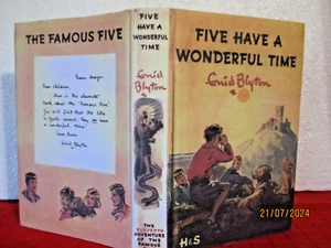 Enid Blyton Famous FIVE HAVE A WONDERFUL TIME HC 1952 1st edition Eileen Soper - Picture 1 of 12