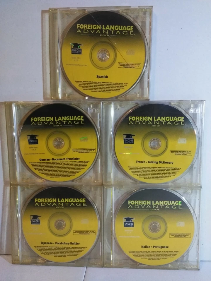 Foreign Language Advantage 5 cd set by Encore Education (Used) - Image 1 of 4
