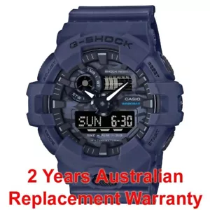 CASIO G-SHOCK GA-700 MEN WATCH NAVY BLUE x CAMOUFLAGE GA-700CA-2A 2YEAR WARRANTY - Picture 1 of 12