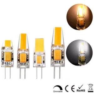 1x 4x 10x G4 LED COB AC/DC 12V Lamp 1.5W 3W Pin Base Bulb Dimmable light  5W 6W - Picture 1 of 13