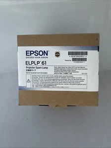 GENUINE OEM EPSON ELPLP61 LAMP FOR BRIGHTLINK 436WI EB-430 EB-435W EB-915W NMV - Picture 1 of 6