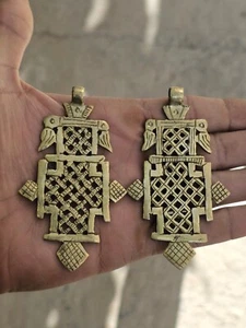 Ethiopian Coptic Cross Christian Pendants Handmade Ethiopian Lalibela Axum - Picture 1 of 5