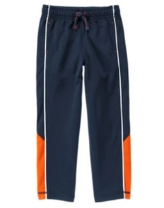 GYMBOREE EVERYDAY FAVORITES NAVY w/ ORANGE TRICOT ACTIVE PANTS 4 5 6 7 10 NWT - Picture 1 of 1