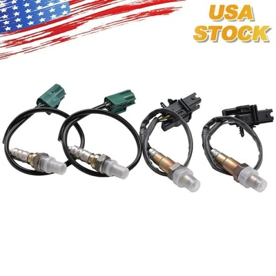 Sensor de oxígeno aguas arriba y aguas abajo 4 piezas para Nissan Titan Infiniti QX56 2004-2006 5,6 L Foto 1 de 4