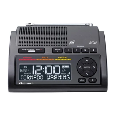 Midland WR400 Deluxe NOAA Weather Radio w/Alarm Clock - Image 1 of 2