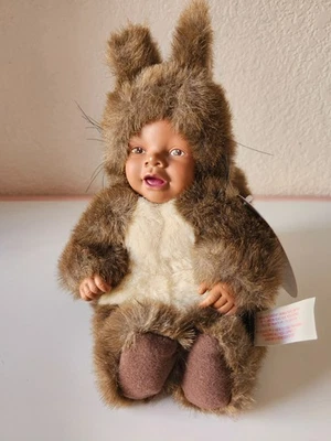 1997 Black Baby Squirrel By Anne Geddes Bean Filled Collection - Image 1 of 4