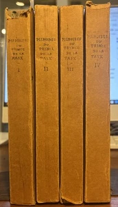 Memoires du Prince de la Paix: Tomes 1 -4, Manual Godoy, 1836, French, PB - Picture 1 of 14