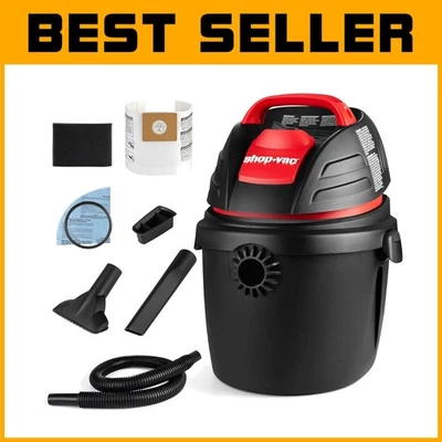 Versatile 2.5 Gallon Wet/Dry Vacuum Cleaner - Ideal for Home & Automotive Use - Image 1 of 4